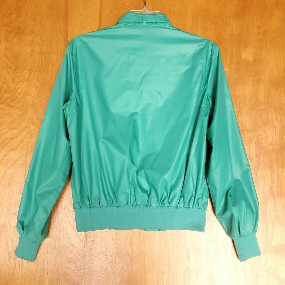 Classic Members Only Jacket Kids 7/8 Teal Green Vintage Iconic Bomber Racer
